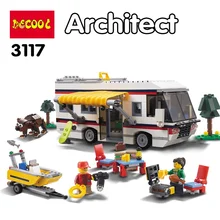 DECOOL 3117 Criador 3in1 Saídas de Férias Conjuntos de Kits de Construção Da Cidade Blocos Tijolos Brinquedos Modelo Clássico Crianças Marvel Compatível Legoe