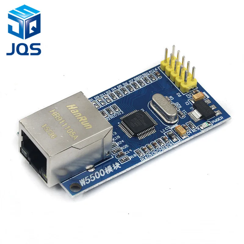 W5500 сетевой модуль Ethernet аппаратное TCP/IP 51/STM32 микроконтроллер программы по W5100 - Цвет: Золотой