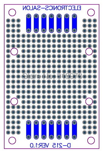 DIN рейку несущей Корпус с Прототип доска. PCB Размеры 47,4x72 мм