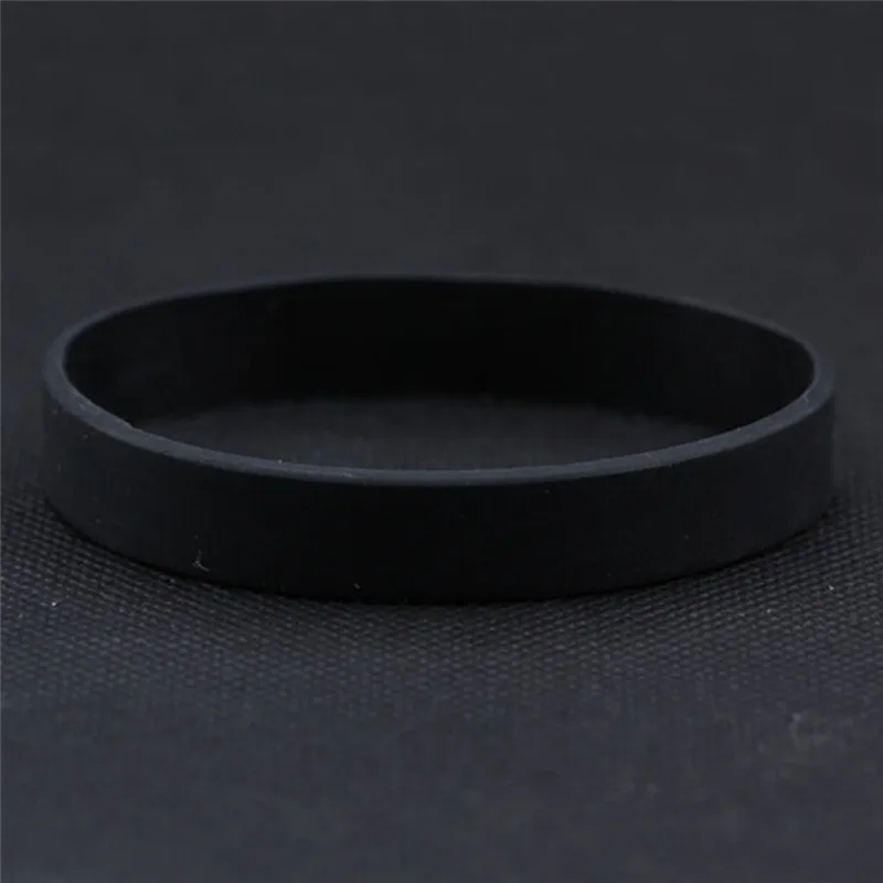 Wholesale Silicone Rubber Wristband Flexible Wrist Band Cuff Bracelet Sports Casual Bangle For Women Men Bracelets & Bangles classic Bracelets & Bangles