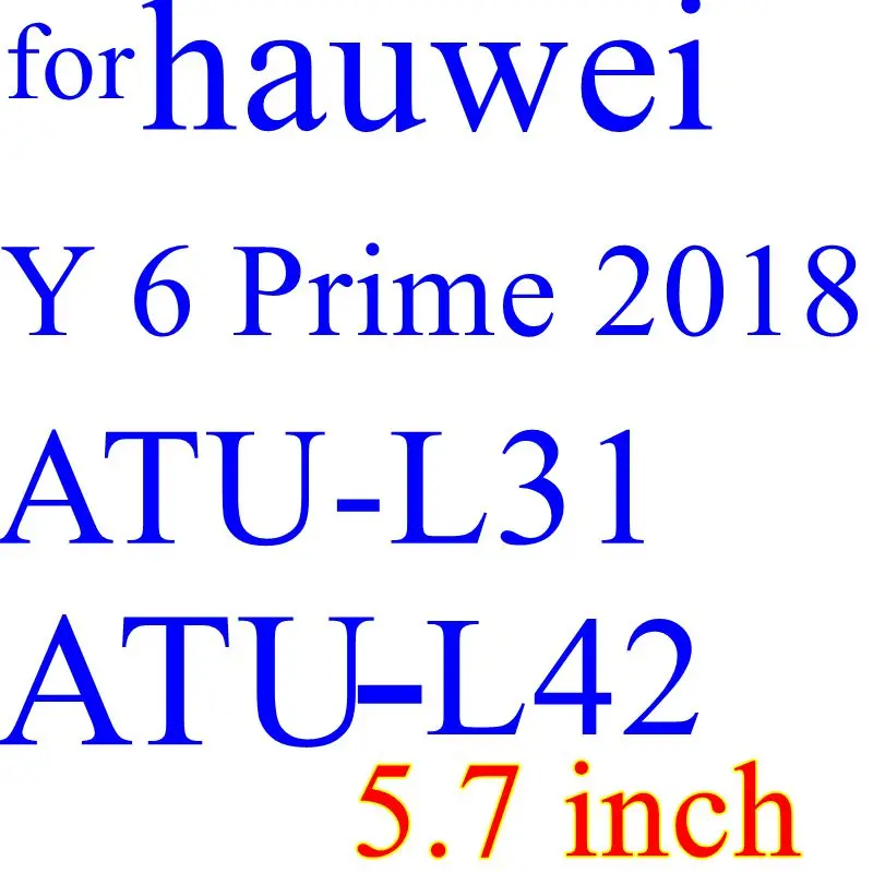 Для huawei Y6 ATU-L21 L22 L11 LX3 9H полное покрытие из закаленного стекла Y6 Prime ATU ATU-L31 L42 Защитная пленка для экрана - Цвет: Y6 Prime 2018