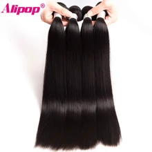 ALIPOP Peruvian Straight font b Hair b font Bundles Remy font b Hair b font Weave