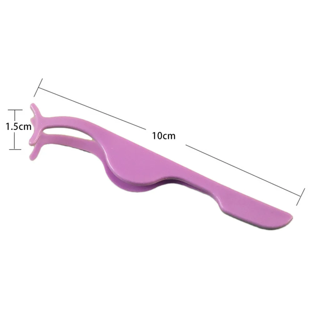 Цветные пластиковые кубики для ложных ресниц, пинцеты для ресниц, 1 шт., инструменты для ухода за ресницами, инструменты для макияжа, случайный цвет