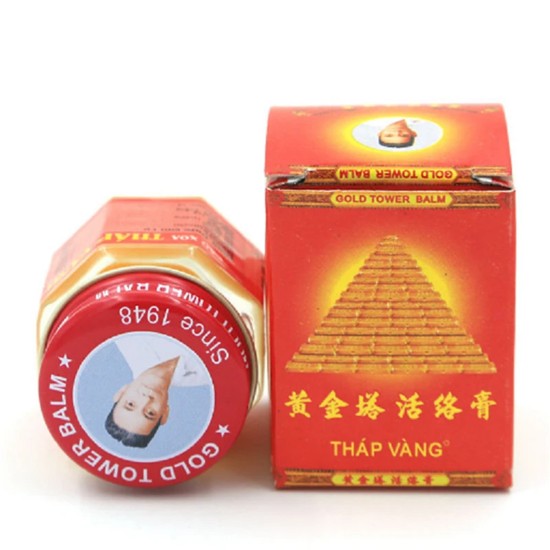 12 шт. вьетнамский Золотой башенный бальзам для облегчения зуда мышечные суставы ревматизм обезболивающий крем