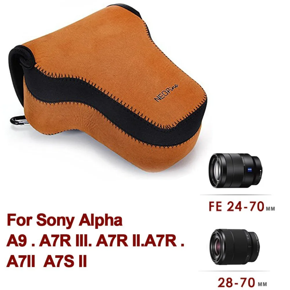 Неопреновый чехол для камеры sony Alpha A9 A7R A7 Mark III II A7M2 A7M3 A7RM2 A7RM3 камера с объективом 24-70 мм или 28-70 мм