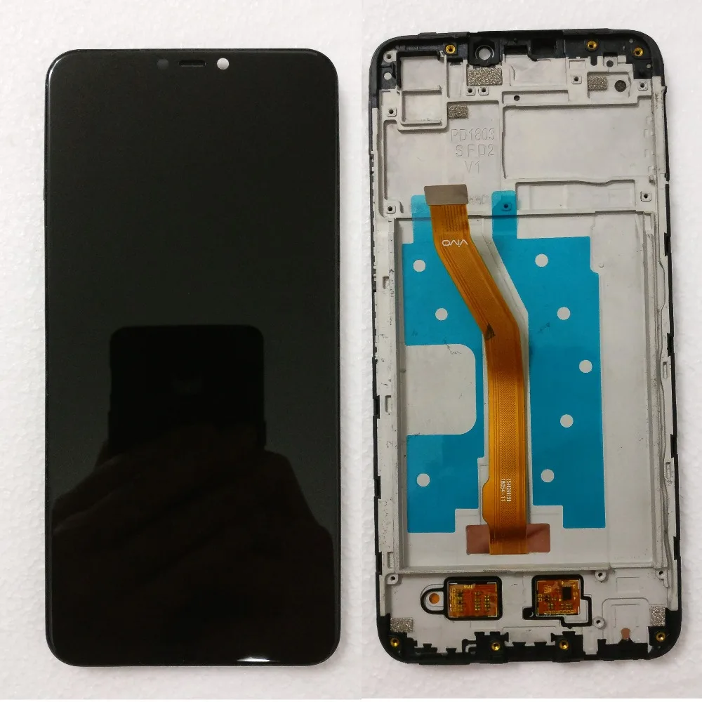 Черный 6,2 дюймов для BBK Vivo Y81 Y81S Y81i Полный ЖК-дисплей+ сенсорный экран дигитайзер сборка запасные части с рамкой