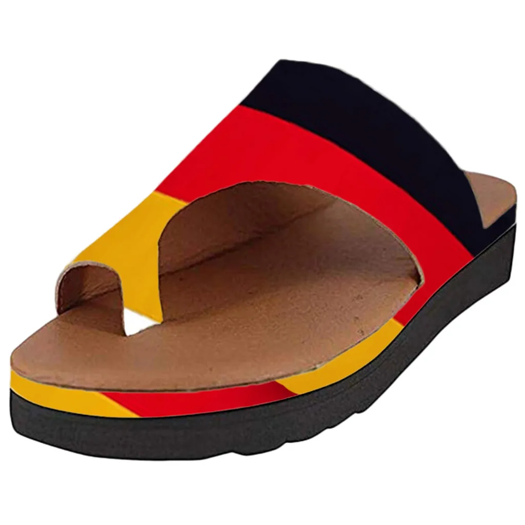 

Women Thick Bottomed Sandal Shoes Wedge Heel Sandals Clip Toe Summer Beach Shoes fashion Totem Open Toe Non-Slip Slippers Mar 13
