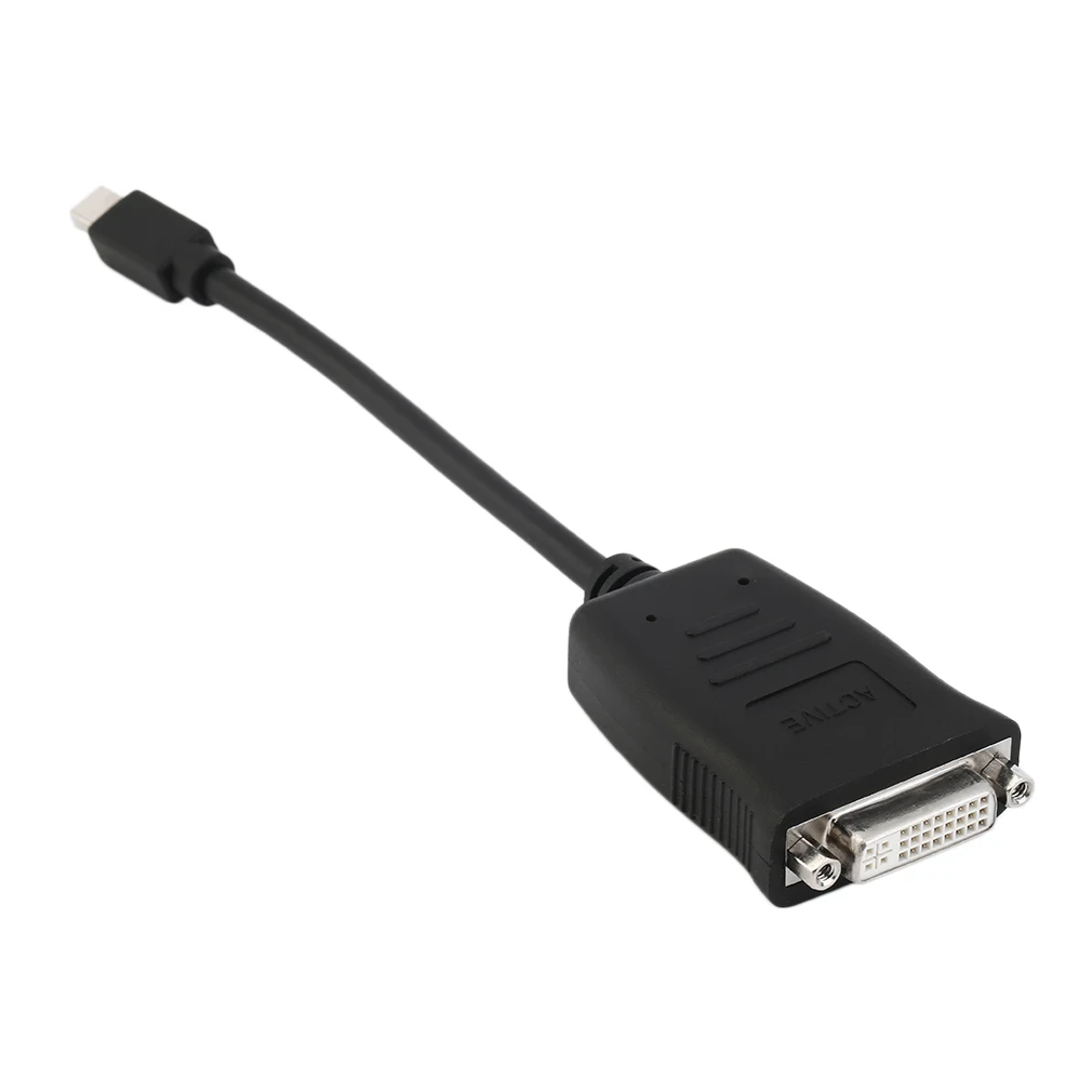 

NEW Mini Display port To DVI Active Adapter Cable Mini Displayport Hdmi For Video HDTV PC Black New