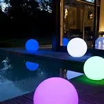 

30cm led lighting sphere color battery operated Waterproof and colorful outdoor glow led light ball orb sphere