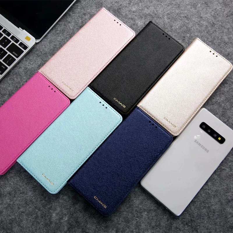 S10 кожаный чехол для Samsung Galaxy Plus s7 edge S8 S9 NOTE 10 Pro из искусственной кожи Магнитный