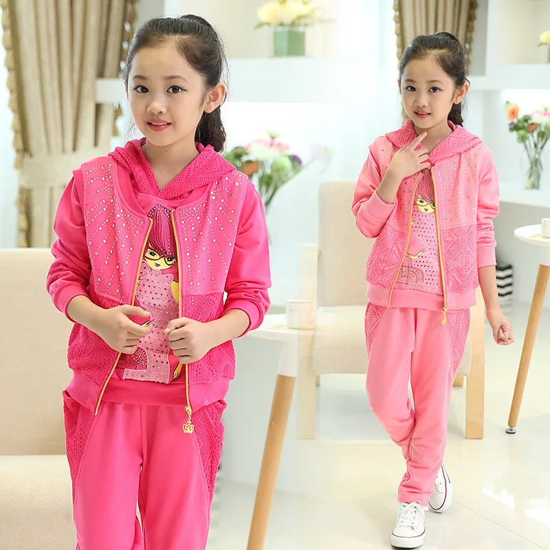 

Baby Coat Hoodies Pants Sets Fashion Girl Set Autumn Winter Kids Clothes Tracksuit Infantil Children Clothing Minnie Casual Suit