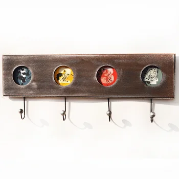 

Creative Wooden Wall Hanging Hook American Style Wall Decoration Home Decoration Accessories Modern Wall Ornaments