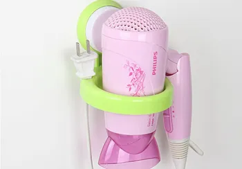

1PC Plastic Wall Mounted Hair Drier Storage Holder Barthroom Organizer Hairdryer Holder Bathroom Shelf OK 0363