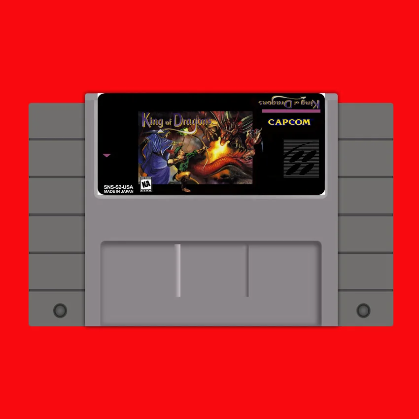 Игра Король драконов 16 бит большая серая игровая карта для США NTSC игровой