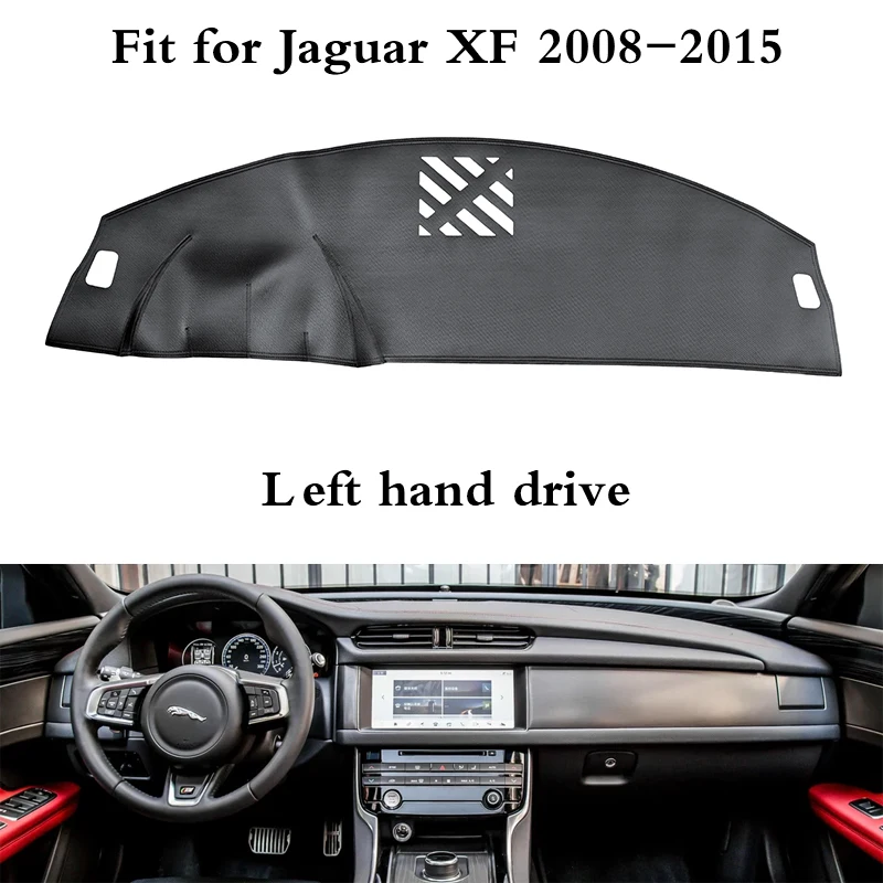 Car styling For Jaguar XF 2008 2015 Leather Car Dashboard Cover Non