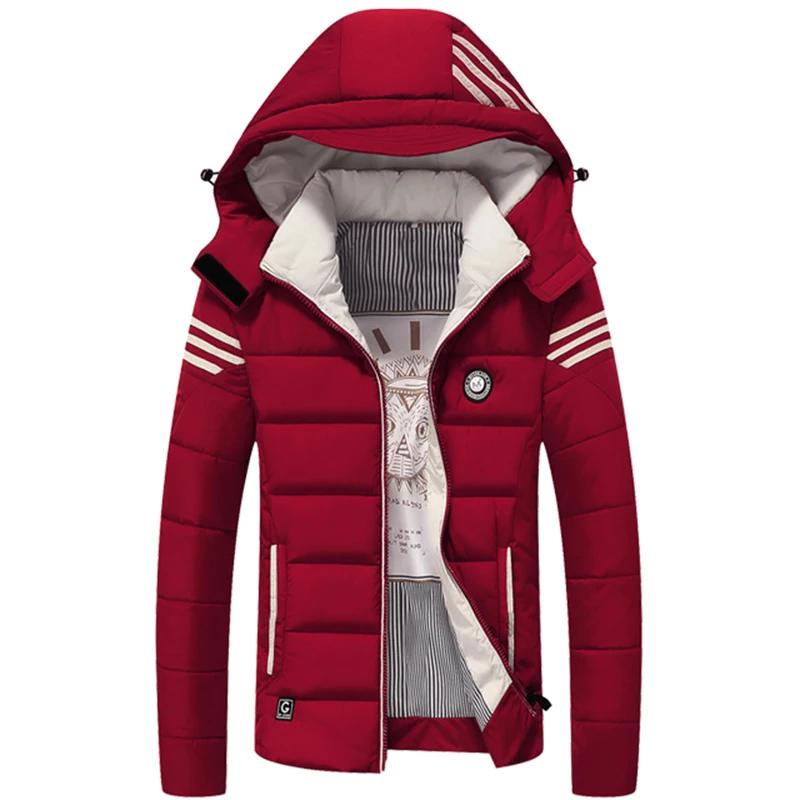 Ceny 2019 nowych mężczyzna parka zima jack gorąca sprzedaż marka jakości płaszcz zimowy mężczyźni ciepłe Casual męskie płaszcze i kurtki z kapturem 4XL