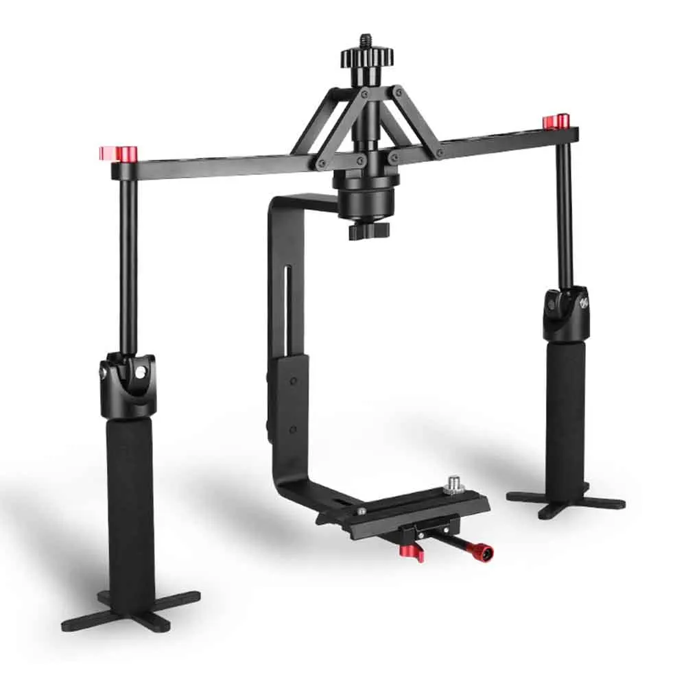 

Professional Video Double Handheld Gimbal Stabilizer Spider Comodo Orbit Following Shot for Gopro DSLR Camera Photography Studio