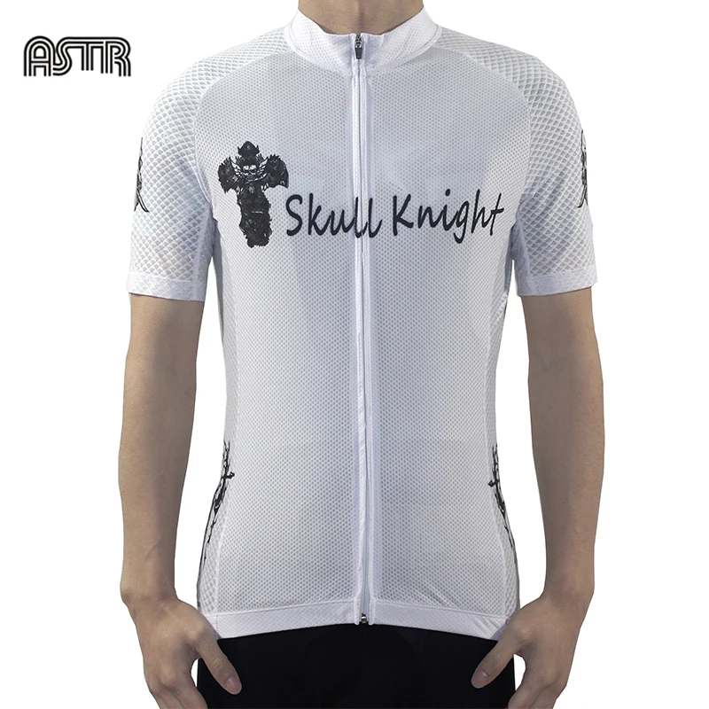 

White Skull Sublimation Printing Cycling Jersey Best 2019 Pro Polyester Bike Wear Summer Men Quick Dry Cycling Top Bicycle Shirt