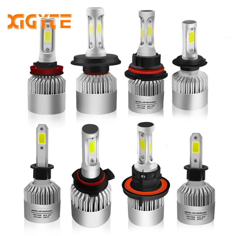 

H4 H7 H11 H1 H3 9005 9006 COB Car LED Headlight Bulbs Hi-Lo Beam 72W 8000LM 6500K Auto Headlamp Led Car Lights DC12v Car Styling