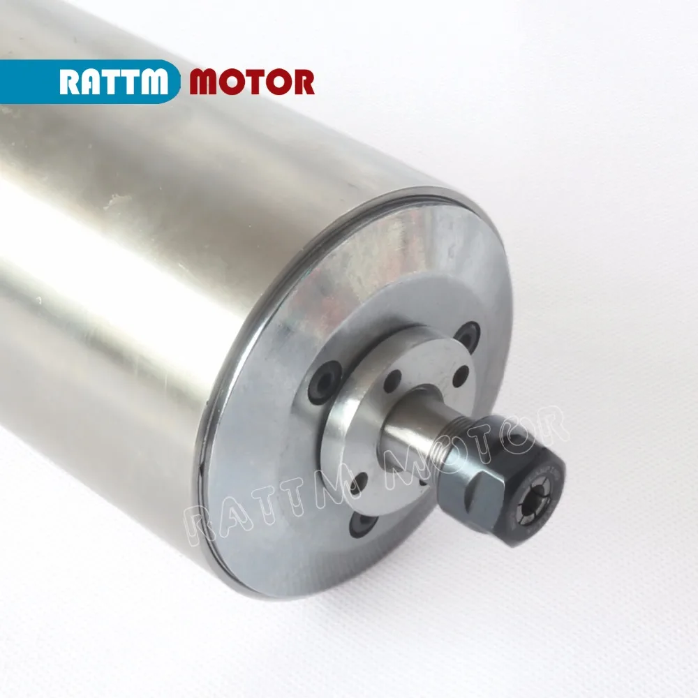 

EU Delivery!1.5KW ER11 Water cooled Waterproof 24000rpm 4 bearing 6A High precision ENGRAVING MILLING GRIND from RATTM MOTOR