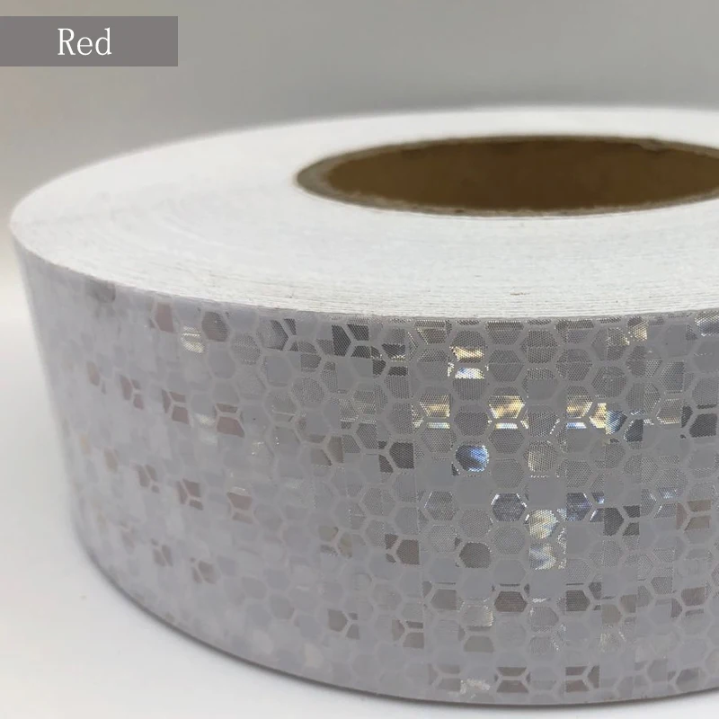 5cmx50m Reflective Bicycle Stickers Adhesive Tape For Bike Safety White Red Yellow Reflective Bike Stickers