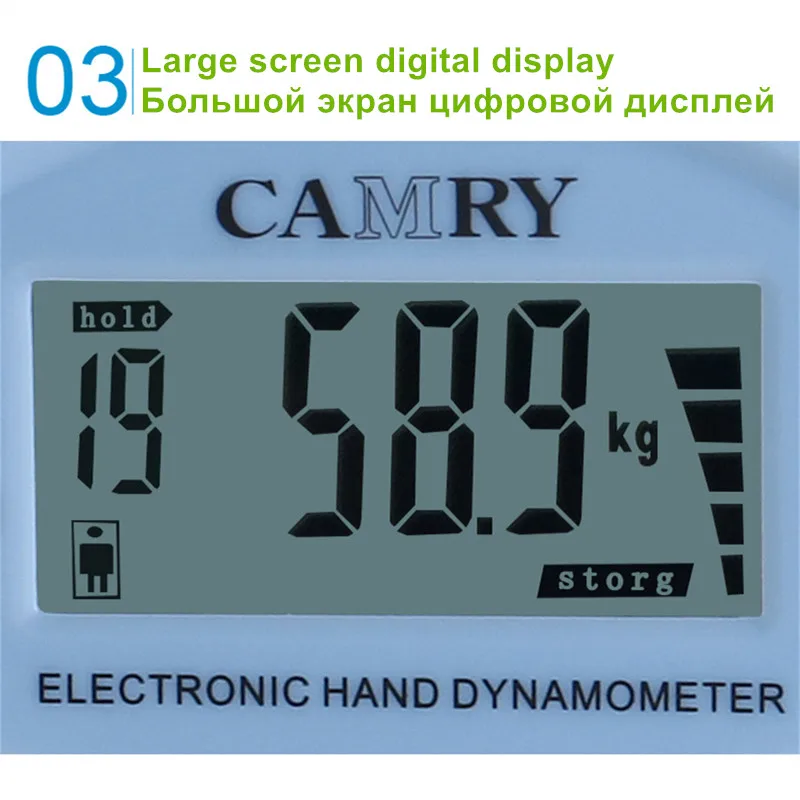 90 кг/198lb цифровой ЖК-динамометр рукоятка измерения мощности Измеритель силы слизи Разработчик для бодибилдинга гимнастических упражнений