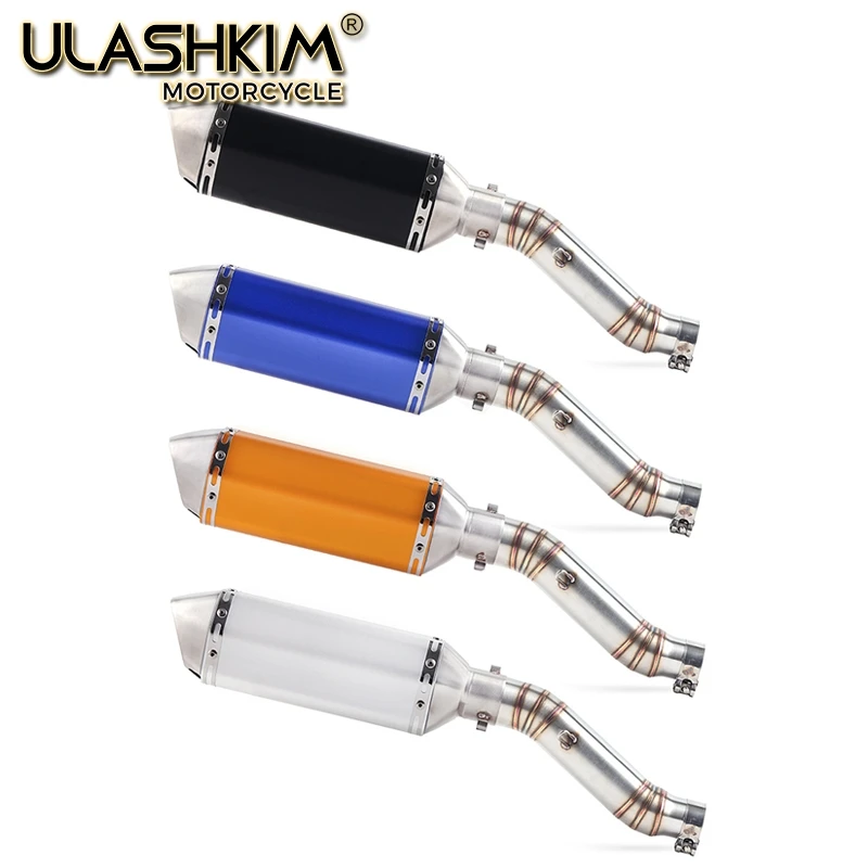 

Motorcycle Full Exhaust System Muffler Escape Modified Contact Middle Link Pipe Tube Slip On For Honda CBR300 CBR300R Q