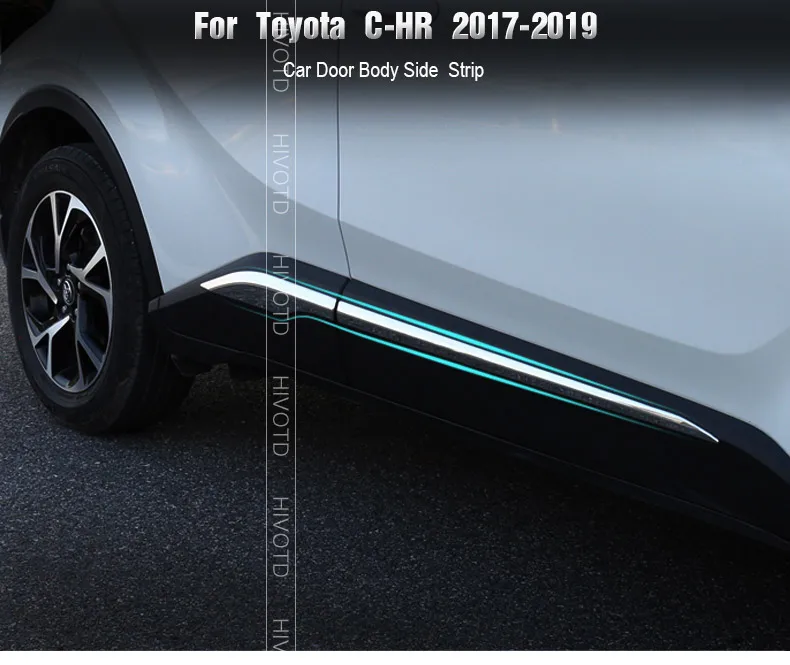 Hivotd для Toyota C-HR CHR аксессуары Накладка на порог защита из нержавеющей стали наклейка внешний стиль автомобиля