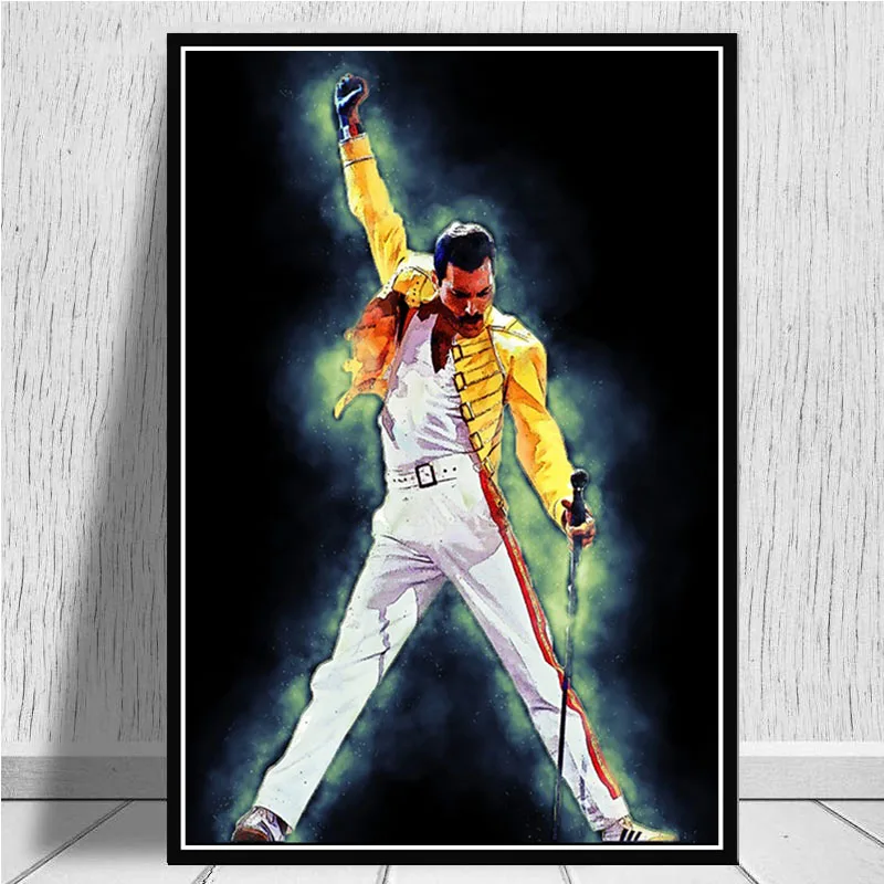 

Freddie Mercury 2pac Tupac Notorious Rap Rock Music Star Art Painting Canvas Poster Prints Wall Pictures Living Room Home Decor