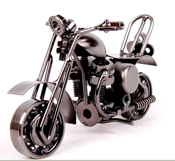 VILEAD 14 см(5,") модель мотоцикла Ретро фигурка двигателя металлическое украшение ручной работы Железный мотоцикл реквизит винтажный домашний декор Детская игрушка - Цвет: M36