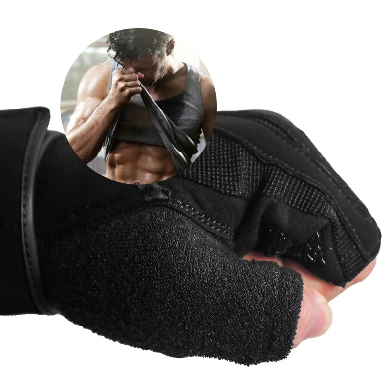 Sport Gloves Wear-resistant Half Finger Fitness Weight Lifting Gloves Anti-slip Body Building Training Exercise Workout Glove