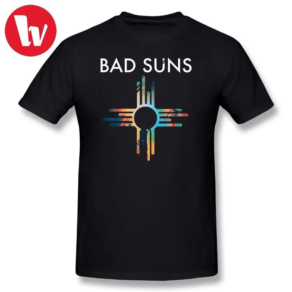 Футболка с надписью «Kiss Band» и надписью «Bad Suns», Мужская футболка с коротким рукавом, большие размеры, Мужская хлопковая футболка, базовые