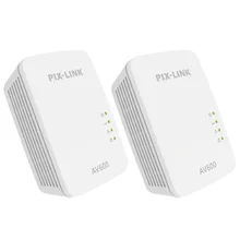 1 пара PIXLINK PL01A 600 Mbps Powerline адаптер Starter Kit сетевой адаптер, AV600 Ethernet ПЛК адаптер Высокая совместимость с IPTV Homeplug