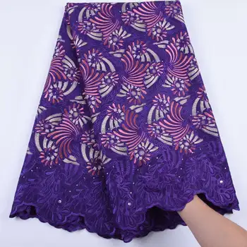 

Purple Swiss Voile Lace In Switzerland 2019 High Quality Nigerian Voile Lace Fabric Cotton Lace 2019 African Lace Fabric S1676