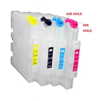 

XIMO 5 sets of Refillable cartridge with chip for Ricoh GC41 suitable for Ricoh SG3100 SG2100 SG2010L SG3110dnw etc.