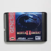 Mortal Kombat II игра картридж новые 16 бит карточная игра для Sega Mega Drive/Genesis Системы