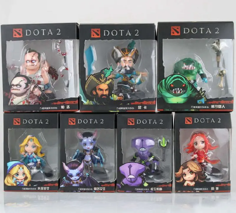 Dota Dota2 Figure Kunkka Leviathan Lina Crystalmaiden Coco Pudge