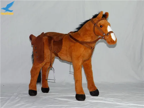 Fancytrader 32''  82cm Large Soft Stuffed Plush Simulated Animal War Horse Toy, 3 Colors Available, Free Shipping FT50609 (10)