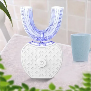 

VIP 360 Degree Automatic Sonic Electric Toothbrush Silicone Ultrasonic Electronic Tooth Brush Rechargeable 4 Mode Teeth Cleaner