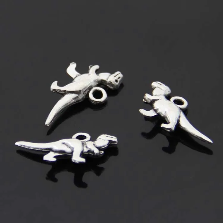

25pcs--16X19mm Antique silver bronze tone Dinosaur Charms pendant