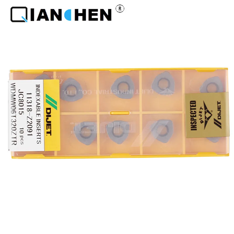 

10PCS DIJET WDMW06T320ZTR JC8015 WDMW050316ZTR JC8015 WDMW080520ZTR JC8015 WOMW04T215ZER JC5118 CNC inserts made in Japan