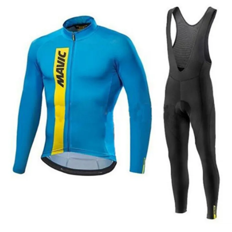 Горячая MavicWielertrui набор Lange Mouw 12D гелевые мягкие наборы велосипед Kleding MTB Beschermende одежда Fietsen Cycle Kleding zwart