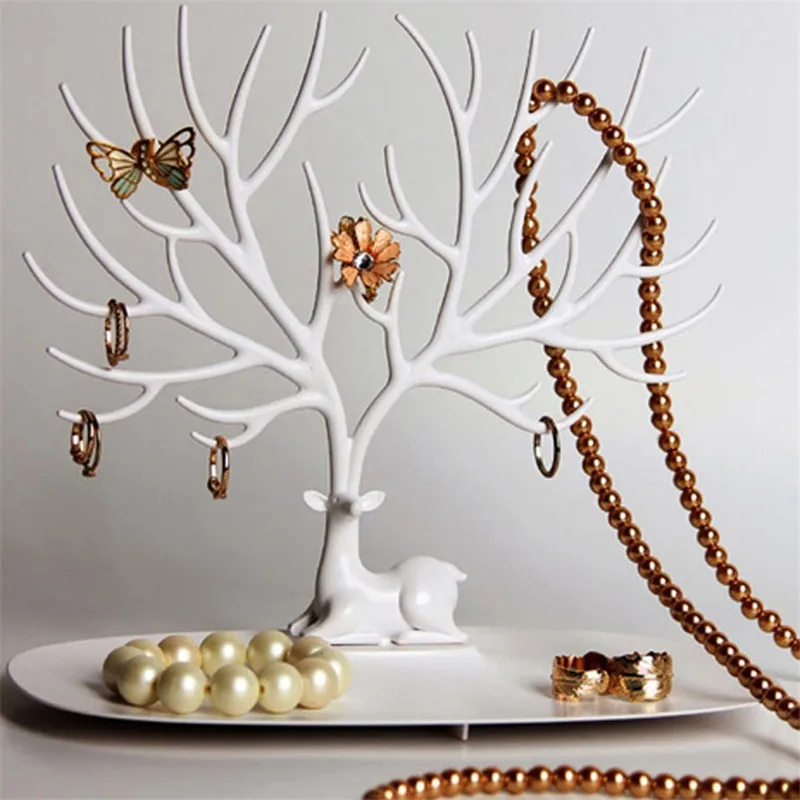 

New Display Tray Accessories Bracelet Storage Tree Shelf Stand Holder Organizer for Earrings Necklace Ring A