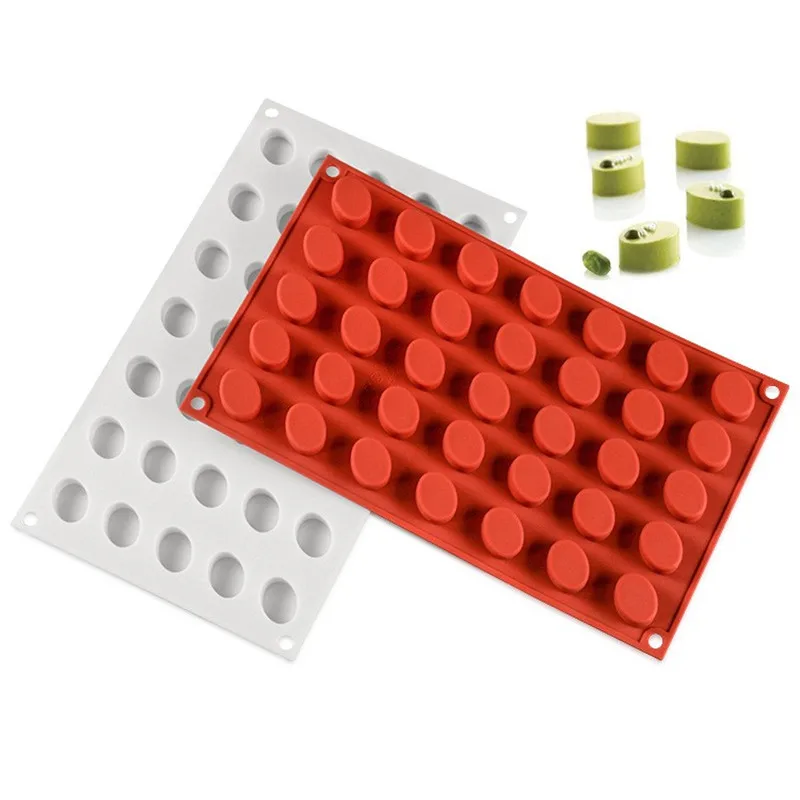 High Quality Silicone mousse mould 35 holes Oval shaped small mousse