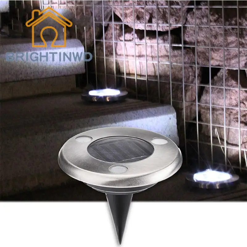 3Leds Solar Light For Garden Buried Lights Waterproof Landscape