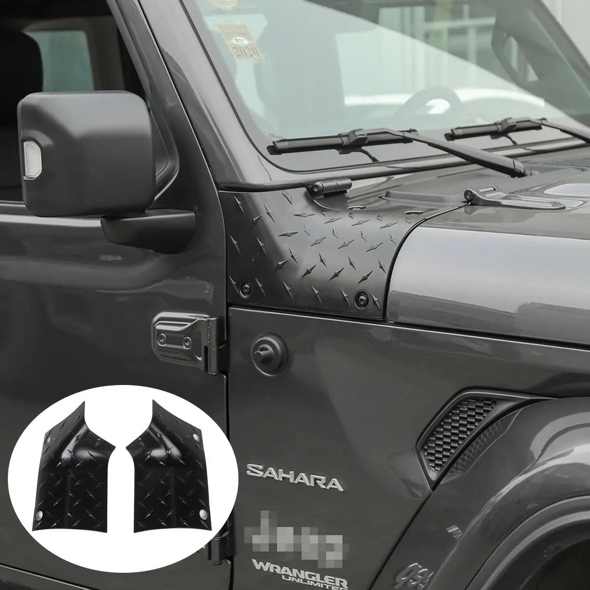 Новый боковой корпус из АБС-пластика черный для Jeep Wrangler JL JLU 2018 2019 2 шт. | Автомобили