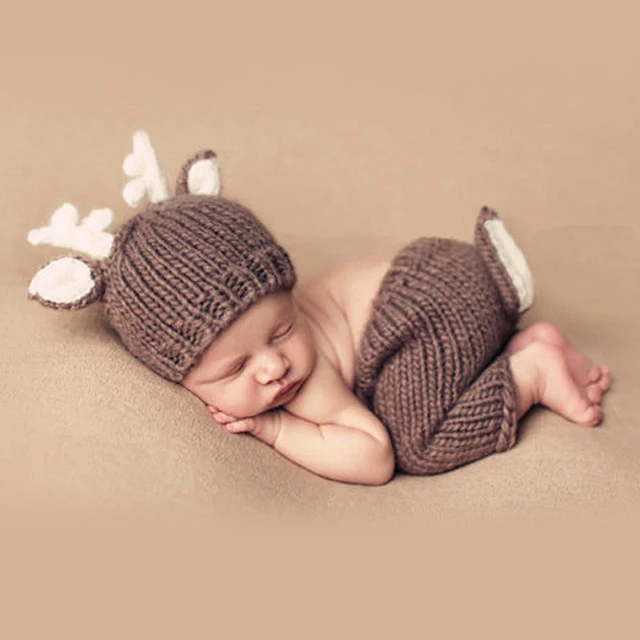 Baby photography props christmas newborn prop newborn fotografia props bebe girl crochet hat outfits christmas elk Baby photography props christmas newborn prop newborn fotografia props bebe girl crochet hat outfits christmas elk