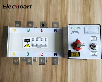 

4P 250A ATS Operating 380V Control 220V Isolation type Dual Power Automatic transfer switch 2 in 2 out