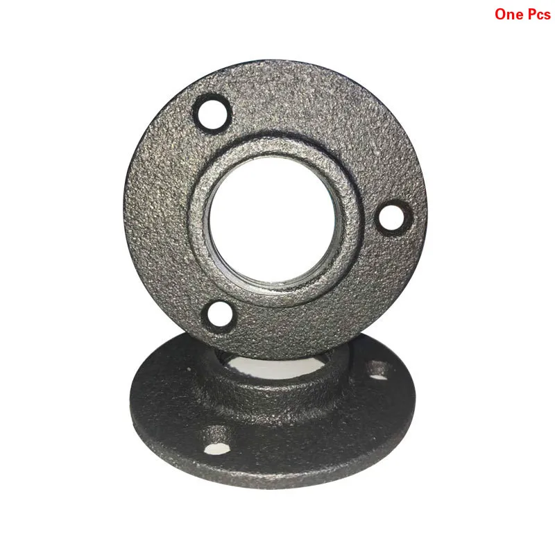 Wall Mount Malleable Iron Pipe Fittings Floor Antique 1/2&quot 3/4&quot 1&quot Flange Piece Hardware Tool Casting Flanges Craft base |