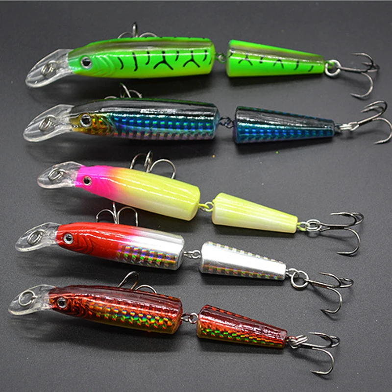 

Hot Sale Wobblers 2 Segment Fishing Lure Joint Minnow 9/12cm Small Big Size Hard Bait 2 Pieces/Lot